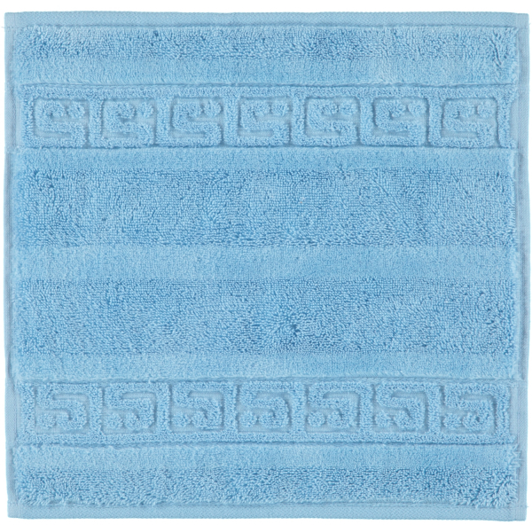 Cawö - Noblesse Uni 1001 - Farbe: 188 - mittelblau Seiflappen 30x30 cm