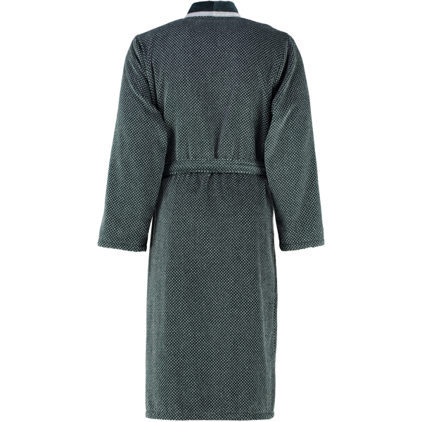 Cawö - Herren Bademantel Kimono 4839 - Farbe: silber/schwarz - 79 M